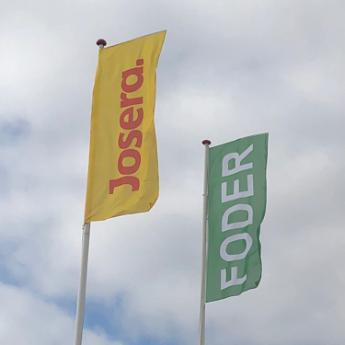 Reklameflag Flag med flagextender